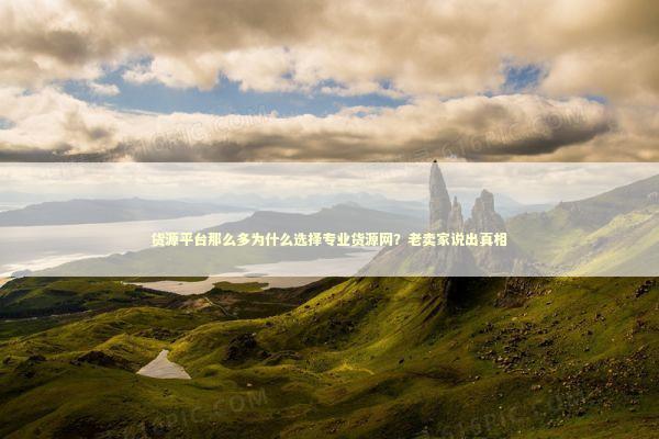 货源平台那么多为什么选择专业货源网？老卖家说出真相 企业服务